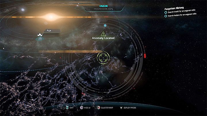 Pierwsza z czterech anomalii do zbadania - jest ona w układzie Onaon - Bezpiecznej podróży | Aya | Zadania w Helejosie w Mass Effect Andromeda - Mass Effect: Andromeda - poradnik do gry