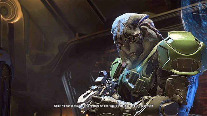 Calot jest przywódcą grupy piratów okupujących statek kettów - Jak pokonać Calota na statku kettów w Mass Effect Andromeda? | Walki z bossami - Mass Effect: Andromeda - poradnik do gry
