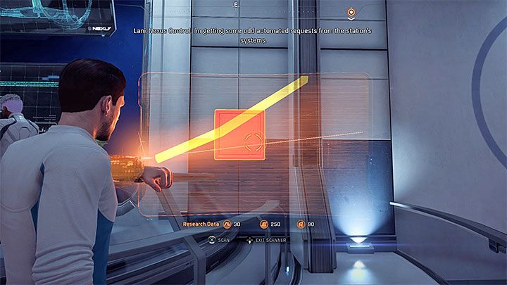 Podążaj za żółtymi przewodami do nowych skrzynek - Sabotaż na stacji | Nexus | Zadania w Helejosie w Mass Effect Andromeda - Mass Effect: Andromeda - poradnik do gry