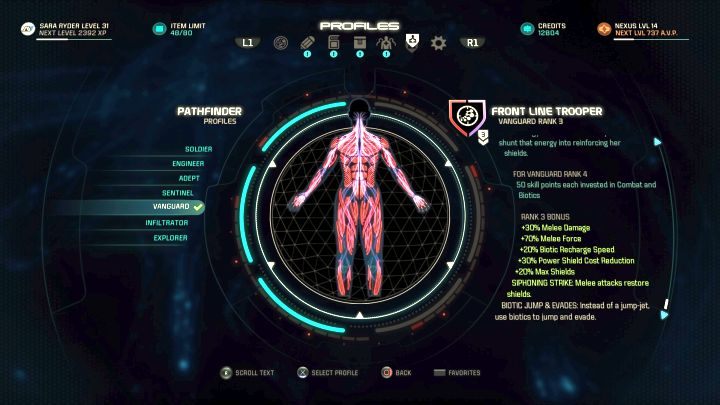 Profil Szturmowiec (Vanguard). - Szturmowiec (Vanguard) - Mass Effect: Andromeda - poradnik do gry
