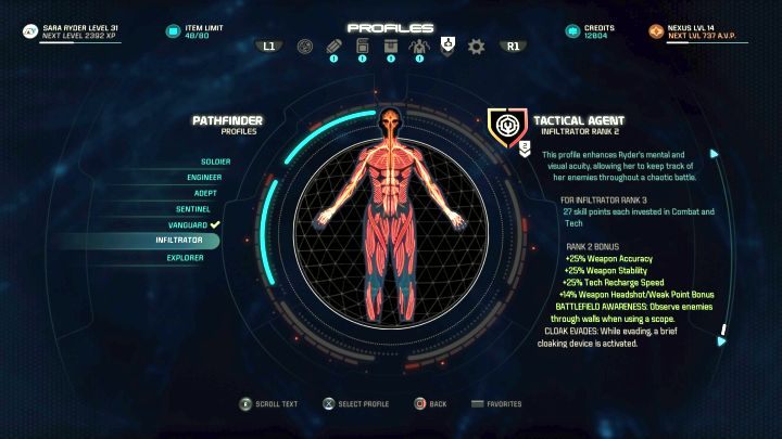 Profil Szpieg (Infiltrator). - Szpieg (Infiltrator) w Mass Effect Andromeda - Mass Effect: Andromeda - poradnik do gry