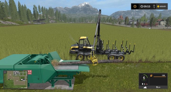 Ta maszyna jest obiektem - nie możesz jej transportować - Bele i kłody w Farming Simulator 17 | Podstawy leśnictwa - Farming Simulator 17 - poradnik do gry