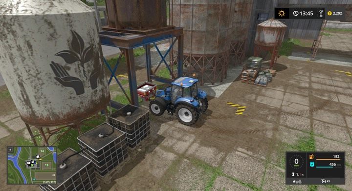 Podajnik do nawozu w bazie w Sosnovce - Od siewu do zbioru - krok po kroku | Farming Simulator 17 dla początkujących - Farming Simulator 17 - poradnik do gry