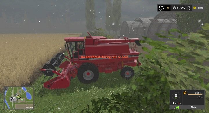 Kombajn nie może pracować podczas deszczu / śniegu! - Od siewu do zbioru - krok po kroku | Farming Simulator 17 dla początkujących - Farming Simulator 17 - poradnik do gry
