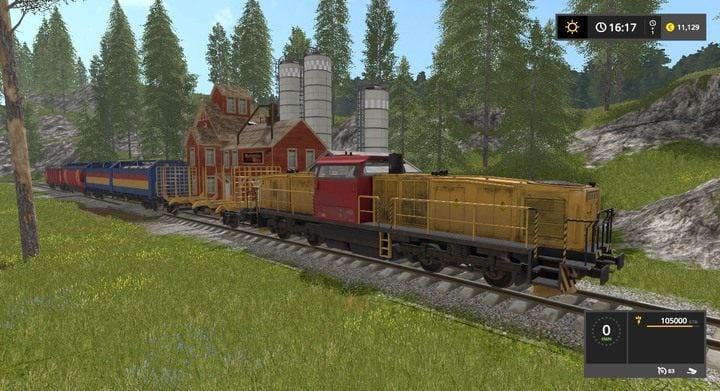 Pociąg - Transport, załadunek i systemy pasów w Farming Simulator 17 | Opis maszyn - Farming Simulator 17 - poradnik do gry