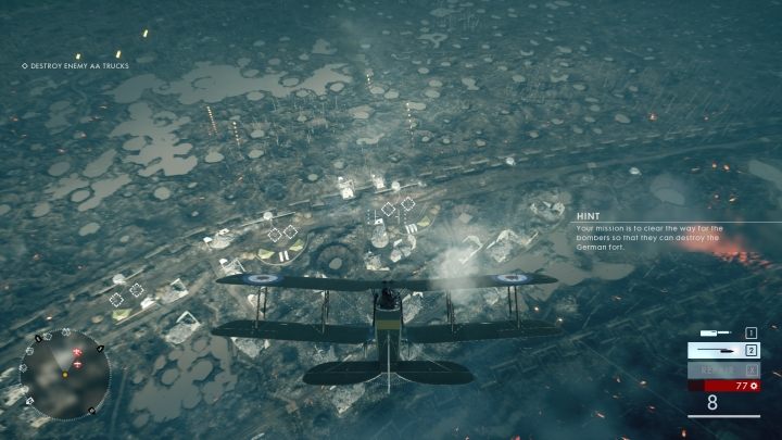 Następnie masz za zadanie zniszczyć cele powietrzne oraz broń przeciwlotniczą - Wysoko postawieni znajomi | Opis przejścia w Battlefield 1 - Battlefield 1 - poradnik do gry