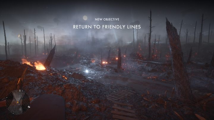 Na koniec misji niesiesz żołnierza na plecach, przez co nie możesz używać broni - Wysoko postawieni znajomi | Opis przejścia w Battlefield 1 - Battlefield 1 - poradnik do gry