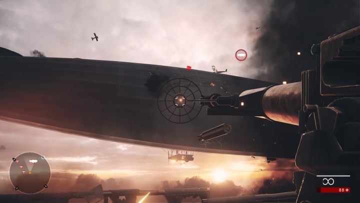 Twoim ostatnim zadaniem jest zniszczenie sterowca za pomocą broni przeciwlotniczej umieszczonej na drugim sterowcu - Wysoko postawieni znajomi | Opis przejścia w Battlefield 1 - Battlefield 1 - poradnik do gry