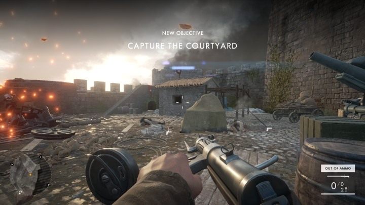 Ostatni podręcznik polowy w tej misji leży w małym budynku, na dziedzińcu - Goniec | Podręczniki polowe w Battlefield 1 - Battlefield 1 - poradnik do gry
