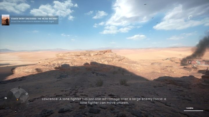 Pierwsza znajdźka w tej misji leży na skałach po lewej stronie od miejsca rozpoczęcia - Nic nie jest zapisane | Podręczniki polowe w Battlefield 1 - Battlefield 1 - poradnik do gry