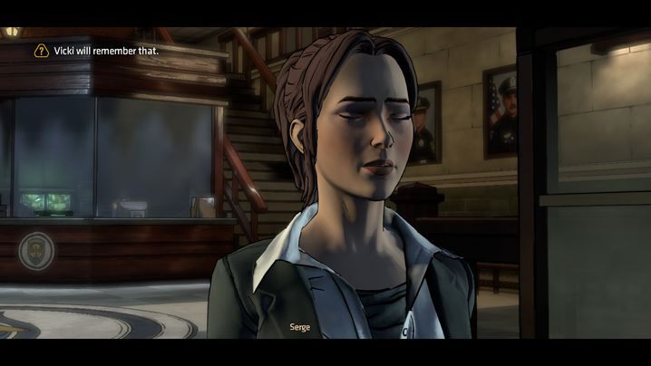 Przechodząc obok recepcji spotykasz Vicki - Chapter 2 - The Children | Children of Arkham - Batman: The Telltale Games Series - poradnik do gry