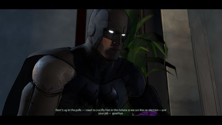 Jeśli zdecydujesz się na wizytę u Burmistrza w przebraniu to na wstępie Alfred poprosi cię byś nie był zbyt brutalny wobec niego - Chapter 5 - The Incumbent | Children of Arkham - Batman: The Telltale Games Series - poradnik do gry