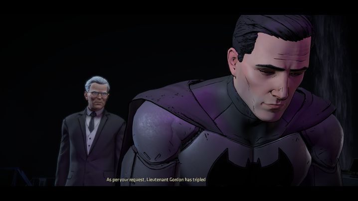 Po powrocie do swojej jaskini Bruce włamuje się do systemów ochrony teatru, w którym odbędzie się debata - Chapter 6 - Narrow Margins | Children of Arkham - Batman: The Telltale Games Series - poradnik do gry