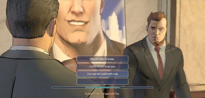 Rozdział rozpocznie się od przybycia do ratusza oraz rozmowy z Harveyem - Chapter 5 - Third Wheel | New World Order Batman The Telltale Games Series - Batman: The Telltale Games Series - poradnik do gry