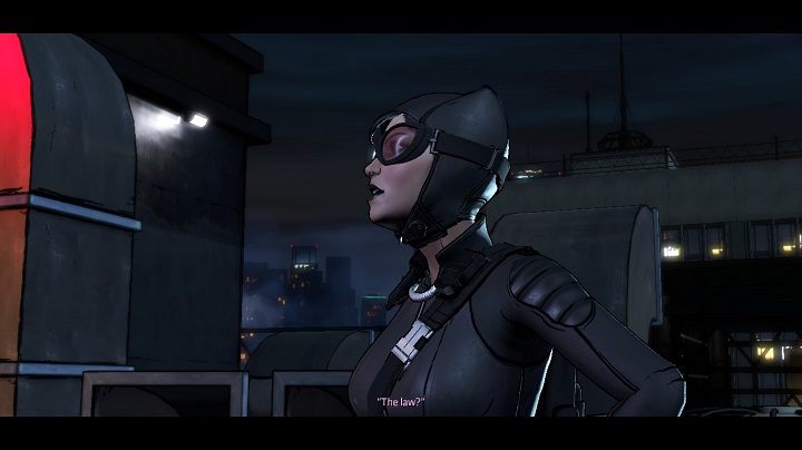 Na sarkastyczną wypowiedź złodziejki odnośnie twoich metod walki ze złem możesz odpowiedzieć następująco - Chapter 1 - Welcome to Gotham | Realm of Shadows - Batman: The Telltale Games Series - poradnik do gry