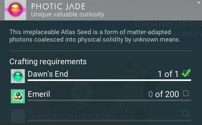 Photic Jade to 6 element ścieżki, nie nadaje się on do sprzedaży - No Mans Sky: Lista przedmiotów do craftingu - No Mans Sky - poradnik do gry