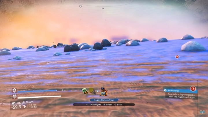 Widok ten pozwala na szersze spojrzenie na otaczające gracza struktury planety - Co nowego do gry No Mans Sky wprowadza aktualizacja NEXT? - No Mans Sky - poradnik do gry
