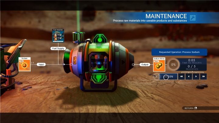 Uran można również zdobyć za pomocą maszyny do przenośnej rafinerii - Jak zdobyćkobalt, uran i tlen w No Mans Sky Next? - No Mans Sky - poradnik do gry