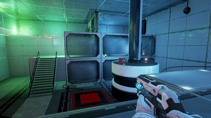 Wracamy do pojemników i przekładamy je w sposób pokazany na zdjęciu - Chapter 4 - Opis Przejścia - The Turing Test - poradnik do gry