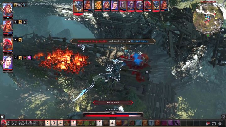 Warto szybko załatwić głównego wroga, gdyż jest on w stanie nałożyć sporo negatywnych efektów. - Przeciwnicy i bossowie Fort Joy | Trudne walki w Divinity Original Sin 2 - Divinity Original Sin 2 - poradnik do gry