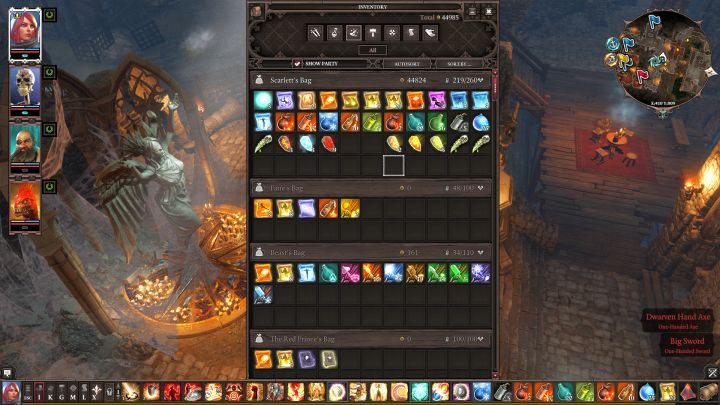 Zbytnie oszczędzanie na przedmiotach jednorazowego użytku prowadzi do przepełnienia ekwipunku. - Czego nie robić w Divinity: Original Sin 2? | Szybki start - Divinity Original Sin 2 - poradnik do gry