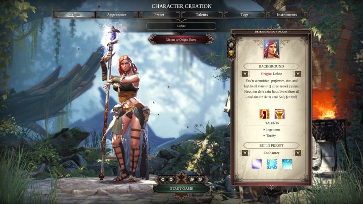 Lohse i jej domyślna klasa postaci, Enchanter. - Lohse | Bohaterowie fabularni w Divinity Original Sin 2 - Divinity Original Sin 2 - poradnik do gry