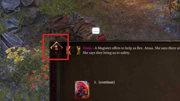 Zwróć uwagę na powyższy obrazek - Dialogi w Divinity Original Sin 2 | Podstawy - Divinity Original Sin 2 - poradnik do gry