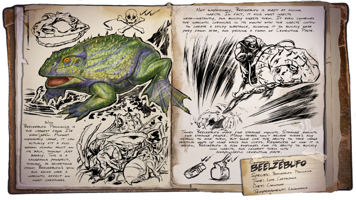 Beelzebufo jest stworzeniem przydatnym za równo w zbieractwie jak i w oswajaniu innej zwierzyny - ARK: Dinozaury zbierające surowce - najbardziej przydatne - ARK Survival Evolved - poradnik do gry
