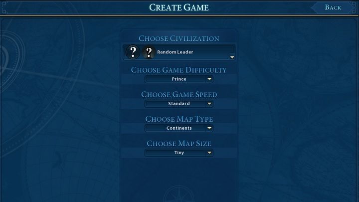 Aby rozpocząć rozgrywkę w Civilization VI musisz dołączyć do już istniejącej gry w przypadku scenariusza wieloosobowego lub utworzyć własny - Civilization 6: Ustawienia scenariusza, porady - Sid Meiers Civilization VI - poradnik do gry