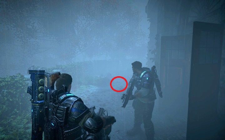 Kolejny nieśmiertelnik leży na prawo od wyważonych kopniakiem drzwi - Akt 3:1-2 - Prawie północ, Koszmary | Opis przejścia Gears of War 4 - Gears of War 4 - poradnik do gry