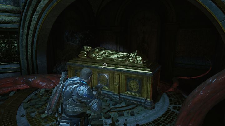 Użyj tej trumny by odblokować przejście dalej - Akt 3:4 - Na Ostro | Opis przejścia Gears of War 4 - Gears of War 4 - poradnik do gry