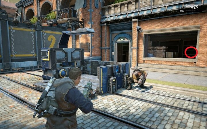 Mapa ukryta w budynku przy bramie - Akt 1:1 - Rajd | Opis przejścia Gears of War 4 - Gears of War 4 - poradnik do gry