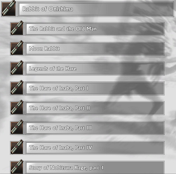 Wszystkie możliwe części króliczych legend oznaczone są po prawej stronie - Dzienniki, sekrety i ciasteczka z wróżbą | Podstawy Shadow Warrior 2 - Shadow Warrior 2 - poradnik do gry