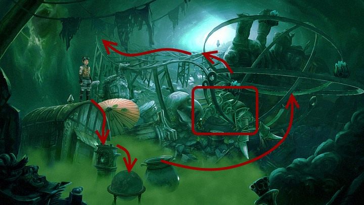 Na zewnątrz zeskocz z przyczepy cyrkowej na zegar, a z niego przeskocz na globus - Rozdział pierwszy | Opis przejścia Silence - Silence - poradnik do gry