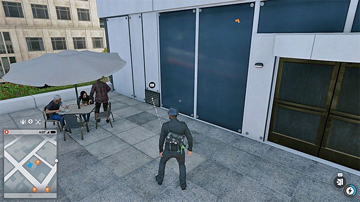 Trzecie graffiti (punkt 6 z naszej mapy) do namalowania jest na ścianie wieżowca w pobliżu lokacji Haum Data Center - Watch Dogs 2: Malowanie, solucja, operacje poboczne - Watch Dogs 2 - poradnik do gry