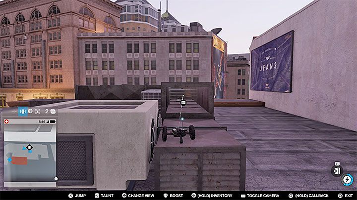 Punkt znajduje się na dachu, przy czym zanim tam dotrzesz musisz zlokalizować dwa terminale obwodu zamkniętego - Watch Dogs 2: Punkty badań 1-61, mapa, sekrety - Watch Dogs 2 - poradnik do gry