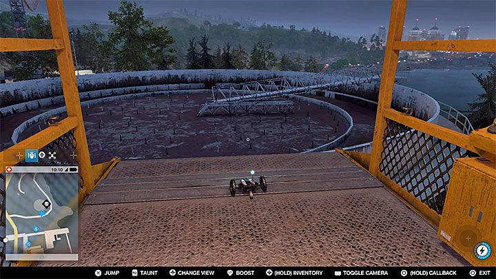 Punkt ten znajduje się na dachu ogromnego, pozornie niedostępnego zbiornika - Watch Dogs 2: Punkty badań 1-61, mapa, sekrety - Watch Dogs 2 - poradnik do gry