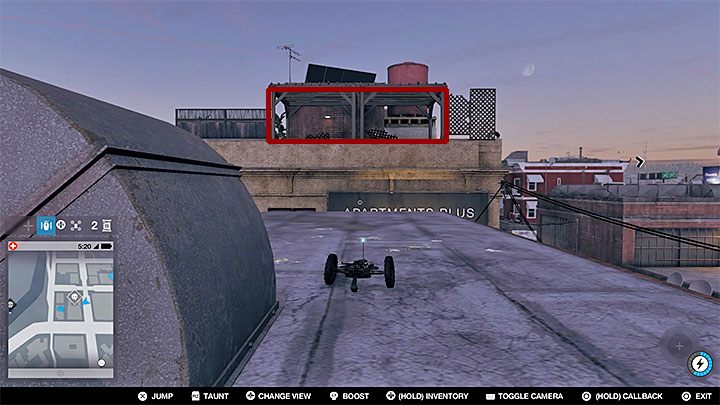 Musisz podróżować skoczkiem po dachach i przeskakiwać na sąsiednie dachy gdy będzie to możliwe - Watch Dogs 2: Punkty badań 62-112, sekrety, porady - Watch Dogs 2 - poradnik do gry