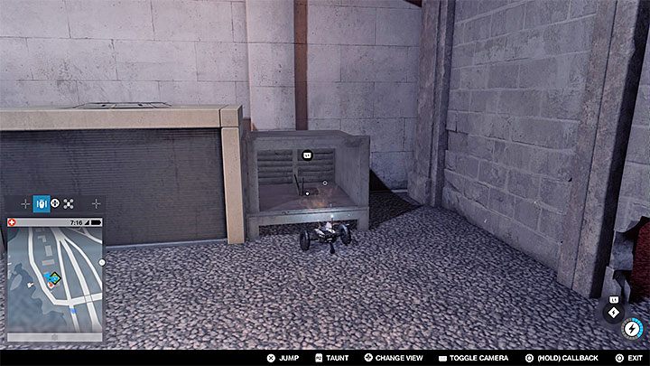 Po udanym hakowaniu powróć skoczkiem do poprzedniego pomieszczenia i użyj hakowania żeby podnieść małą kratkę - Watch Dogs 2: Kluczowe dane 1-12, mapa, sekrety - Watch Dogs 2 - poradnik do gry