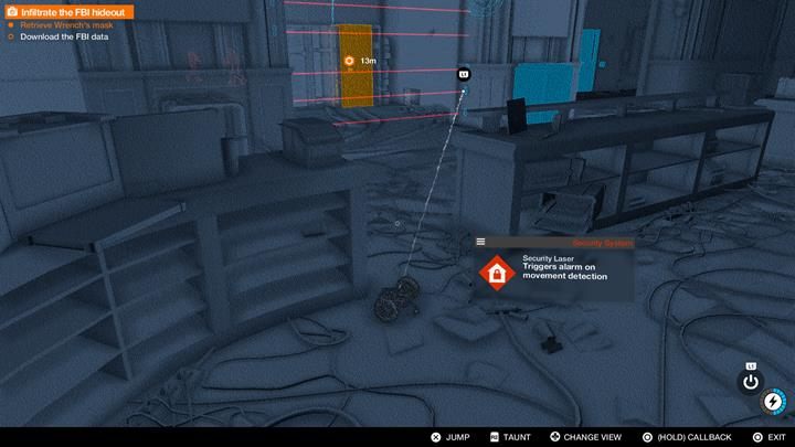 Skoczkiem możesz łatwo odzyskać maskę i wykraść dane - uważaj jednak na strażników - Watch Dogs 2: Śledzeni, solucja, operacje główne - Watch Dogs 2 - poradnik do gry