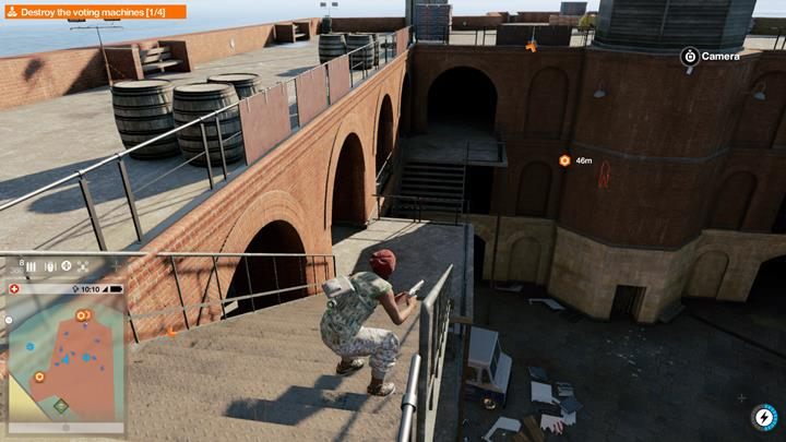 Od dachu kieruj się w dół i czyść kolejne piętra ze strażników - Watch Dogs 2: Cała władza w ręce mas, solucja, operacje główne - Watch Dogs 2 - poradnik do gry