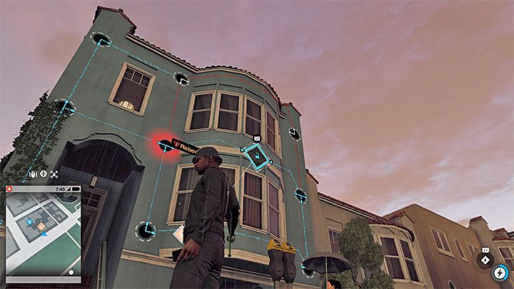 Ścianę budynku, na której zalicza się mini-grę, obserwuj z wystarczającej odległości lub z pokładu quadkoptera - Watch Dogs 2: Nowa gra, solucja, operacje poboczne - Watch Dogs 2 - poradnik do gry