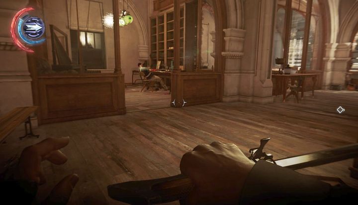 Śpiący strażnik w pracy. - Udaj się do instytutu Addermire | Misja 2 - Kraniec świata | Dishonored 2 - Dishonored 2 - poradnik do gry