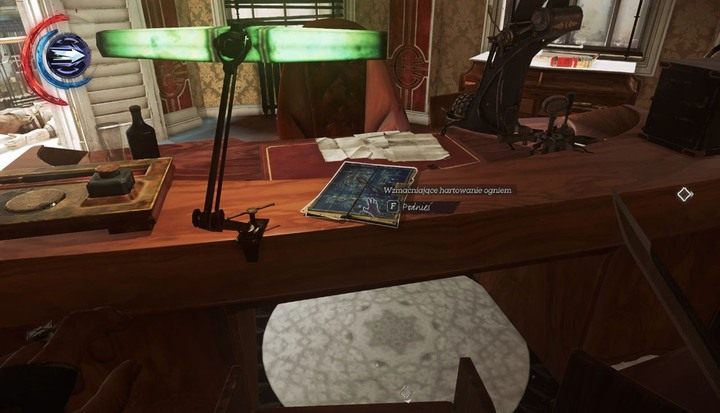 Schemat leży na biurku rewidenta. - Sekrety | Misja 2 - Kraniec świata | Dishonored 2 - Dishonored 2 - poradnik do gry