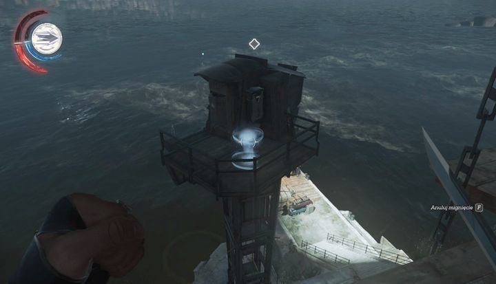 Wskocz na platformę i wyłącz zasilanie, by umożliwić Maegan podpłynięcie do brzegu. - Wróć na Groźną Wręgę | Misja 3 - Droga pani doktor | Dishonored 2 - Dishonored 2 - poradnik do gry