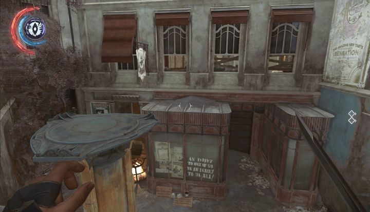 Mieszkanie Mindy znajduje się naprzeciwko studia srebrorytów. - Skaż przywódców na wygnanie | Misja 6 - Dzielnica pyłu | Dishonored 2 - Dishonored 2 - poradnik do gry