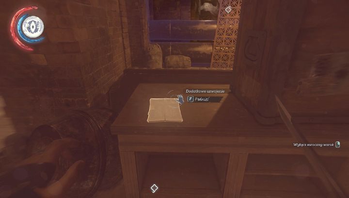 Schemat wraz z kościanym amuletem leżą w piwnicy. - Sekrety | Misja 6 - Dzielnica pyłu | Dishonored 2 - Dishonored 2 - poradnik do gry
