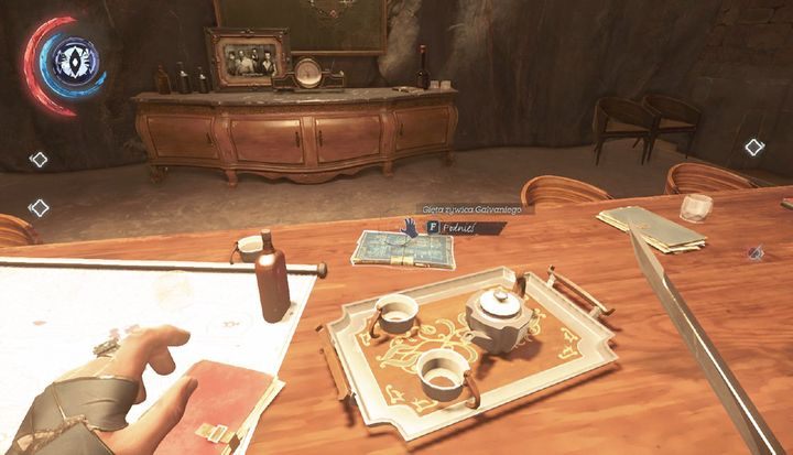 Schemat leżący na stole przed skarbcem. - Sekrety | Misja 8 - Wielki Pałac | Dishonored 2 - Dishonored 2 - poradnik do gry