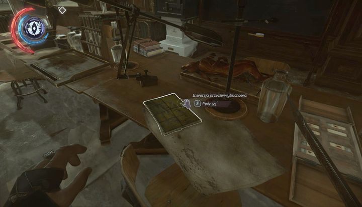 Schemat leży na stole, w pomieszczeniu Galvaniego. - Sekrety | Misja 9 - Śmierć cesarzowej | Dishonored 2 - Dishonored 2 - poradnik do gry