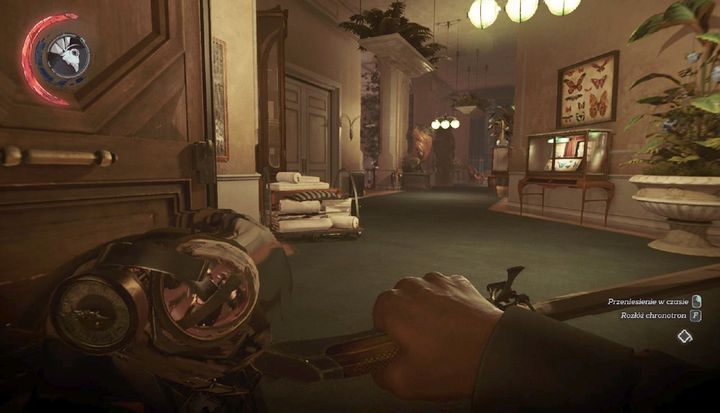 Skieruj się korytarzem do jadalni. - Eksploracja posiadłości Stiltona | Misja 7 - Pęknięta tafla rzeczywistości - Dishonored 2 - poradnik do gry